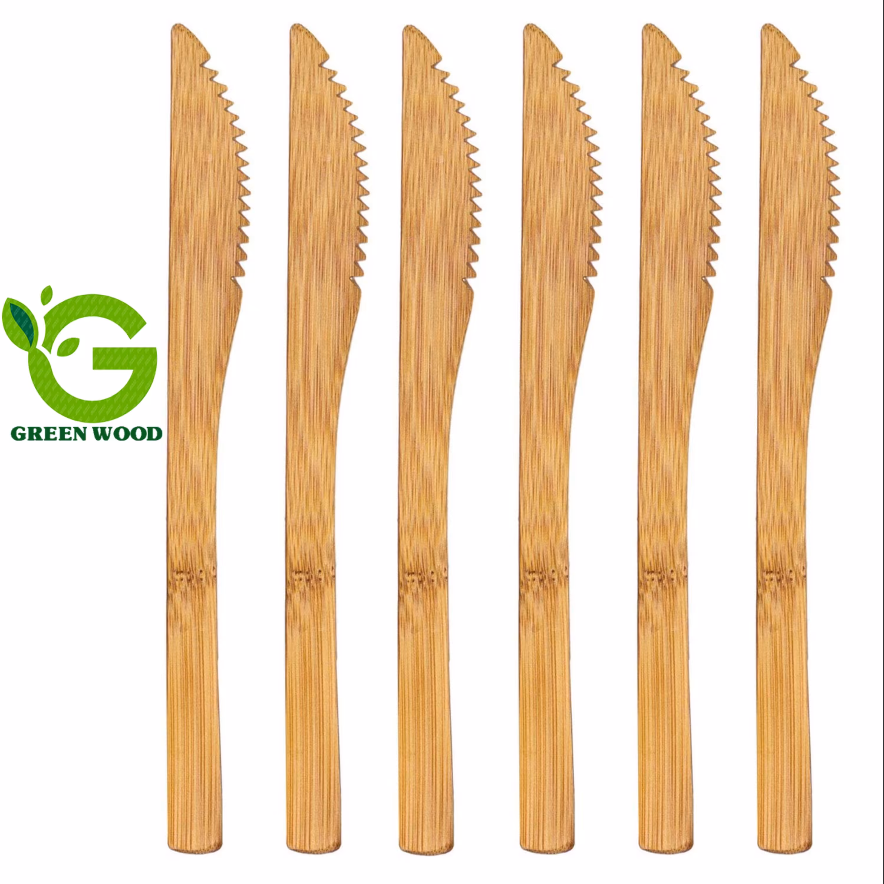 ست کارد 6 عددی چوبی بامبو کد Gw50601003