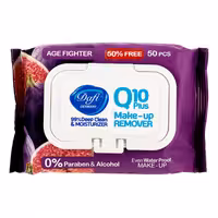 دستمال مرطوب دافی مدل Q10 PLUS بسته 50 عددی
