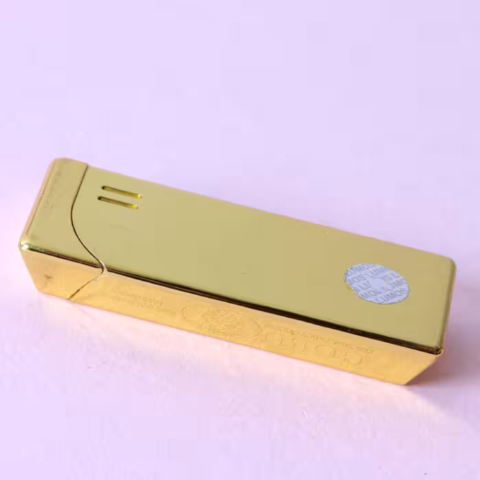 فندک بازرگانی میلادی طرح شمش طلا کد FAN310