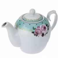 قوری چینی شکس مدل گلدار  کد SM7