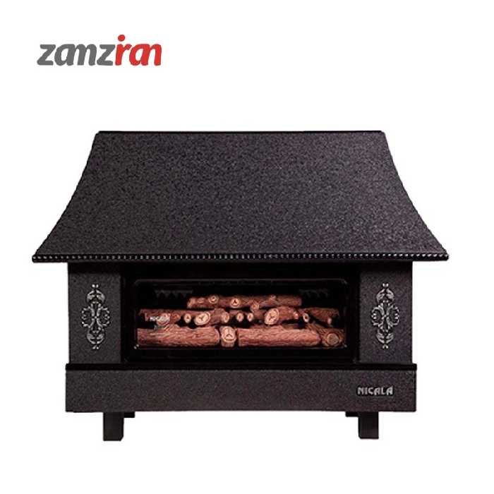 بخاری گازی شومینه ای نیک کالا مدل نفیس MC30
