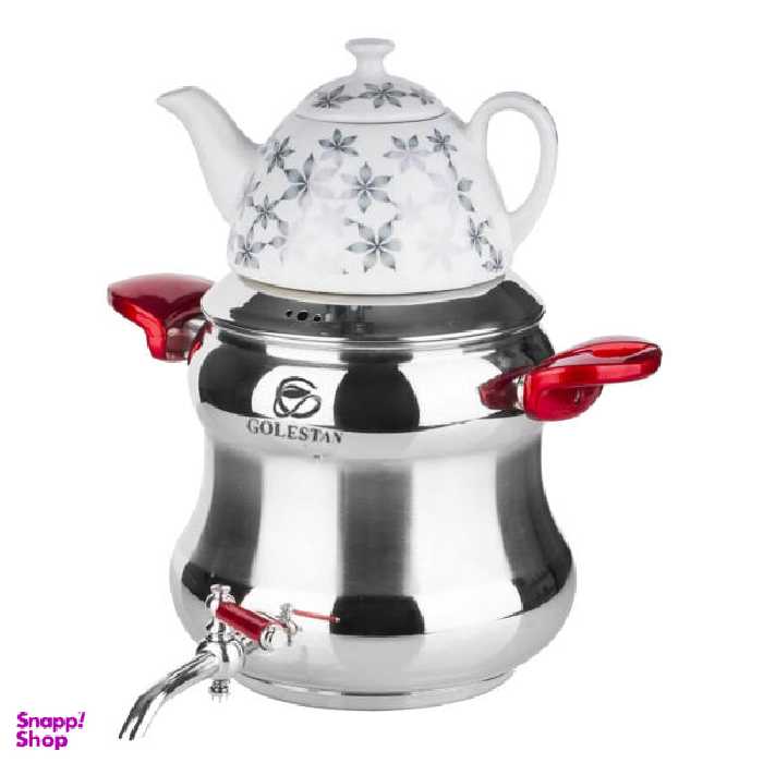 ست کتری و قوری گلستان مدل Sayeh-W گنجایش 6 لیتر