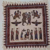 رومیزی قلمکار100 در 100 طرح تخت جمشید