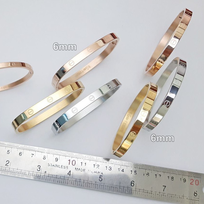 دستبند کارتیر استیل بدون نگین

