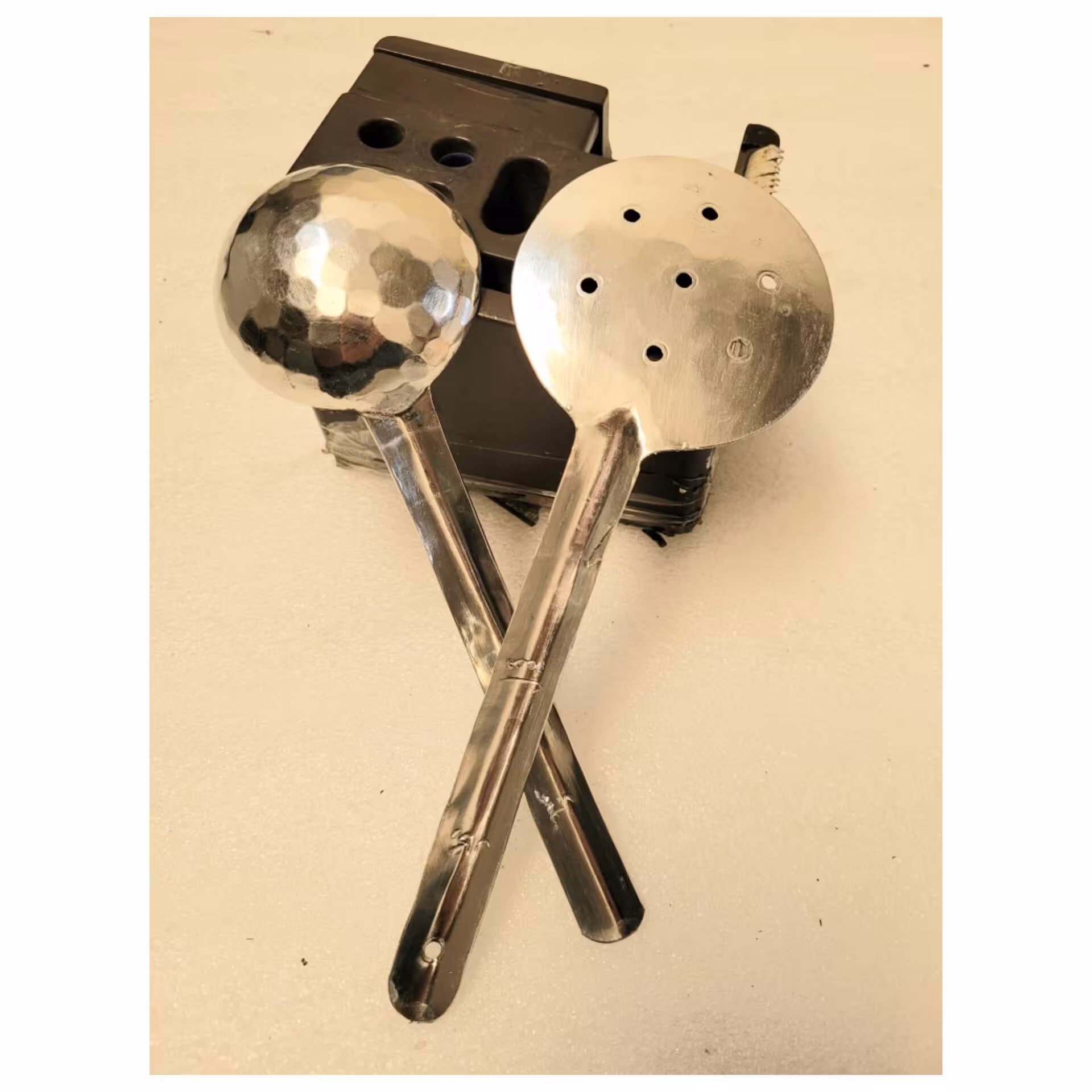 کفگیر و ملاقه مسی سایز مینی