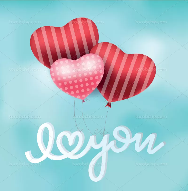 وکتور قلب صورتی و قرمز | گرافیک با طعم تربچه