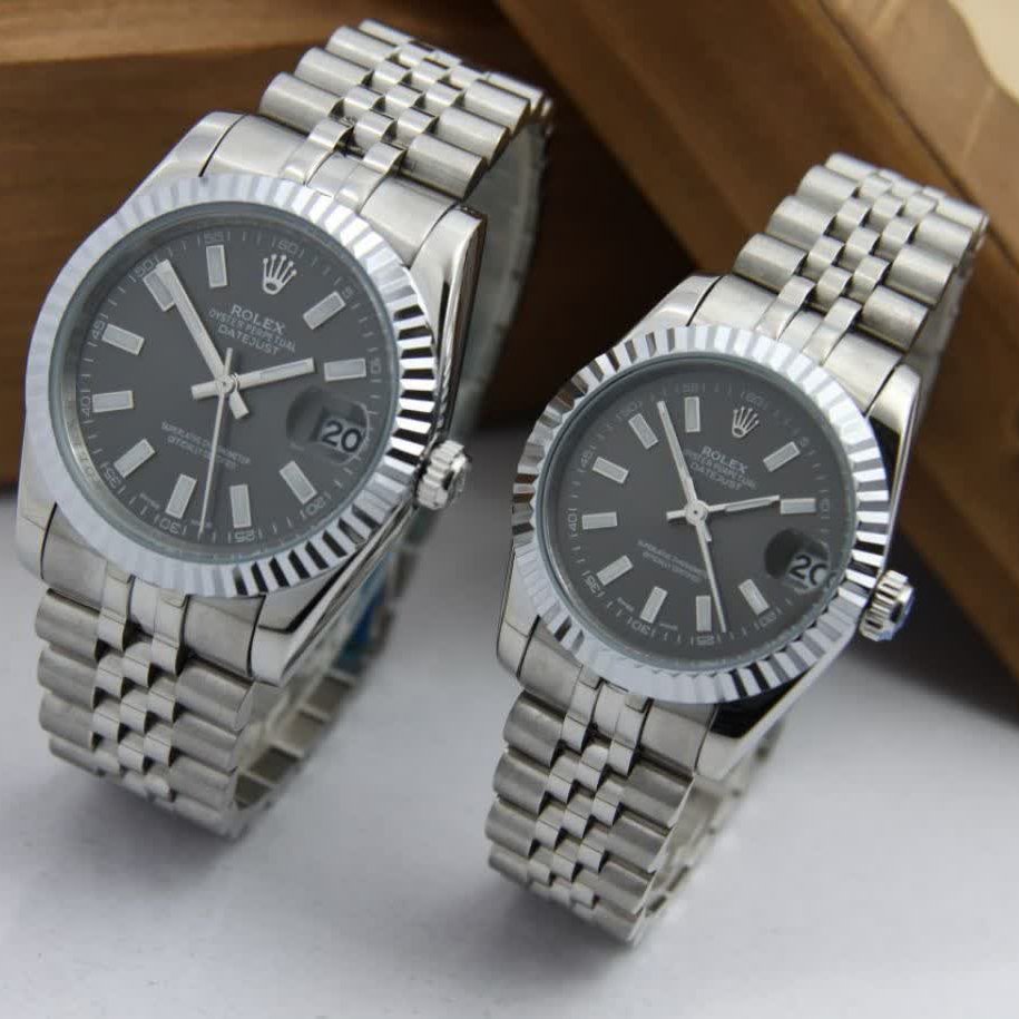 ساعتمچی ست مردانه و زنانه رولکس استیل rolex