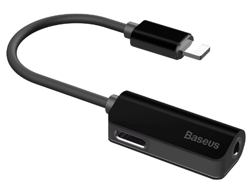 مبدل لایتنینگ شارژ و صدا بیسوس Baseus Audio Converter L32 iphone Male to 35mm