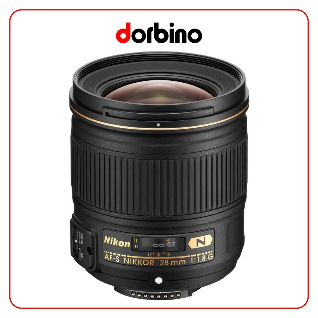 لنز نیکون Nikon AF-S NIKKOR 28mm f/1.8G Lens - فروشگاه دوربین دوربینو