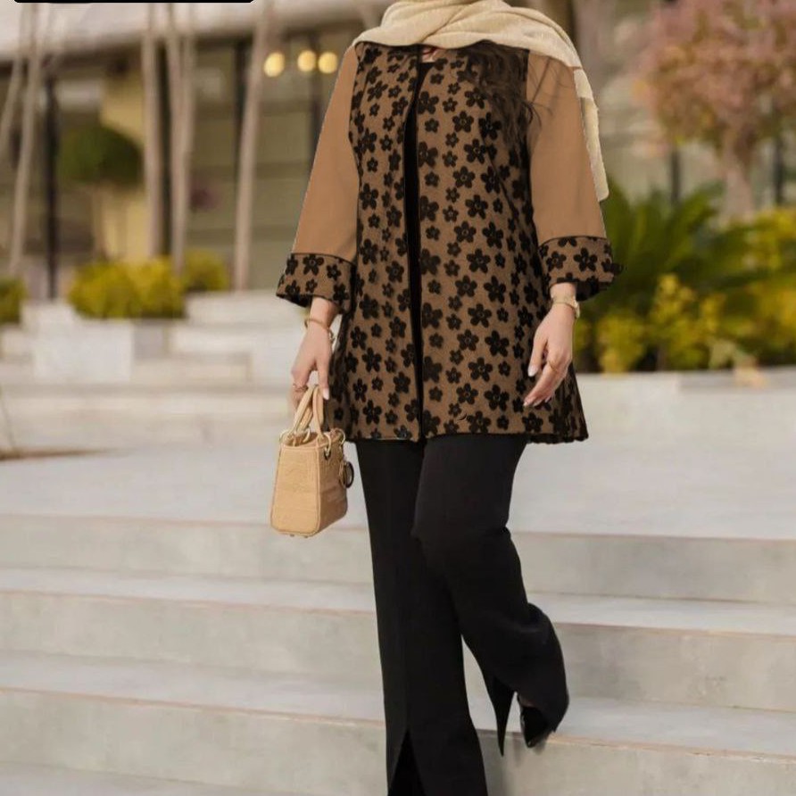 مدپوشاک زنانه مانتو گیپور مازراتی دخترانه مانتو شیک وجذاب زنانه مانتو خنک تابستانی دخترانه