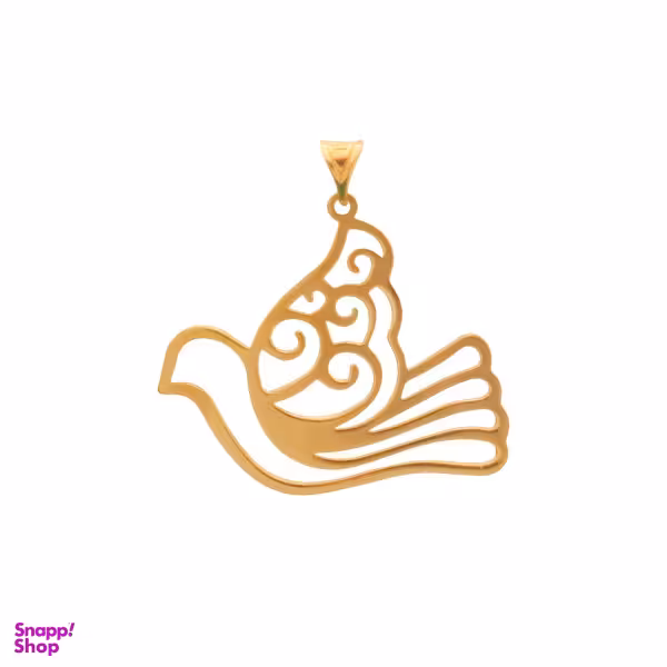 آویز گردنبند طلا 18 عیار زنانه شمیم گلد گالری طرح کبوتر مدل DP46