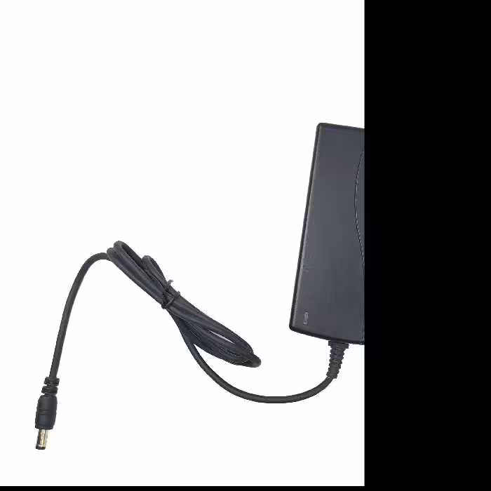 آداپتور 12 ولت 7 آمپر پلاستیکی رومیزی بین راهی سوئیچینگ همراه با کابل برق