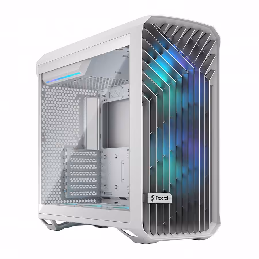 قیمت و خرید کیس کامپیوتر فرکتال دیزاین مدل Torrent RGB White TG Clear Tint | یاس ارتباط