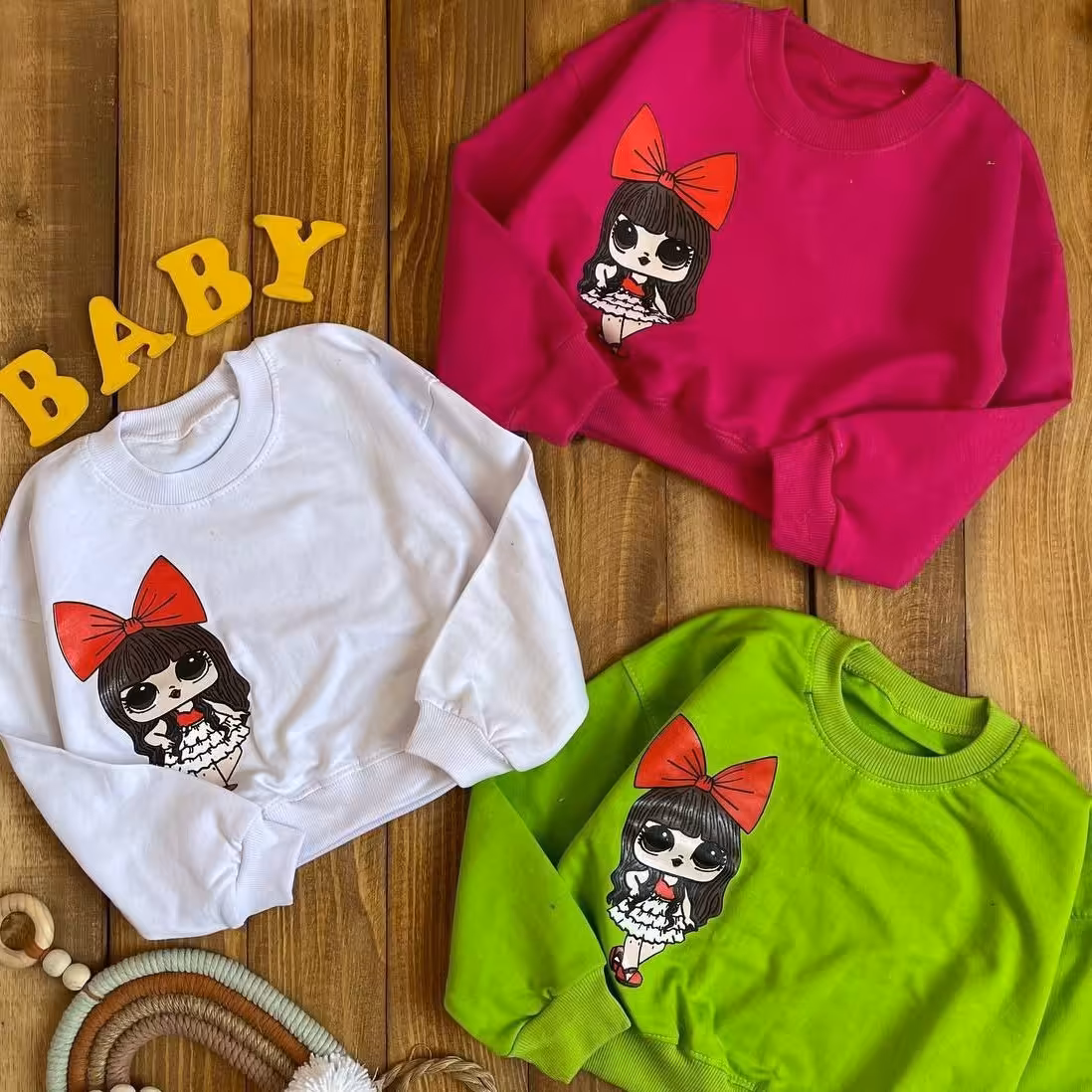 کراپ دخترونه آستین بلند