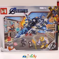 اسباب بازی لگو Avengers برند MG کد 301 دارای 667 قطعه  دارای 5 عدد فیگور