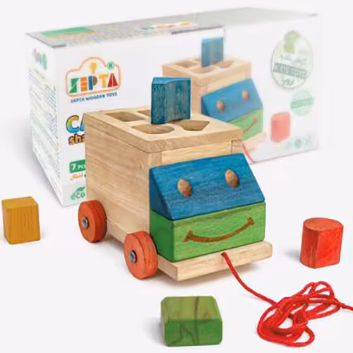 بازی ماشین اشکال چوبی