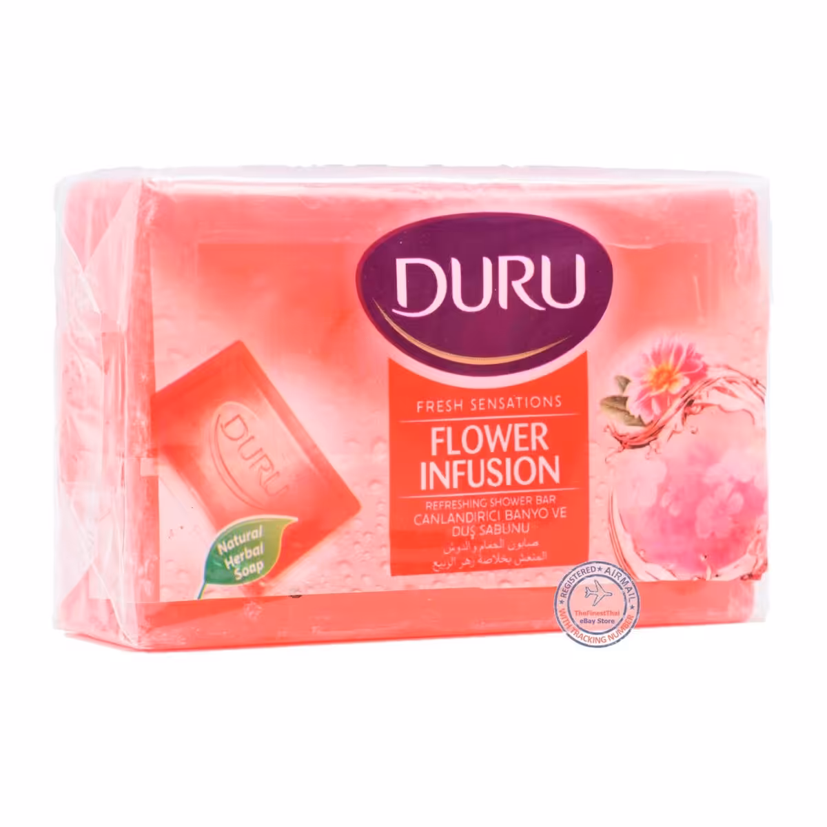 صابون استحمام دورو 4 عددی رایحه گل 600 گرمی