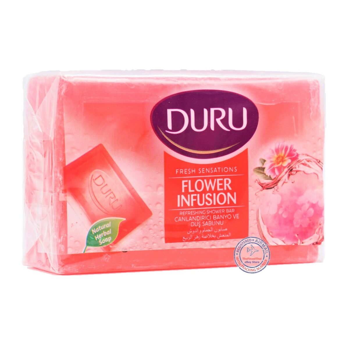 صابون استحمام دورو 4 عددی رایحه گل 600 گرمی