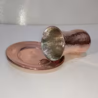 استکان نعلبکی مسی نانو