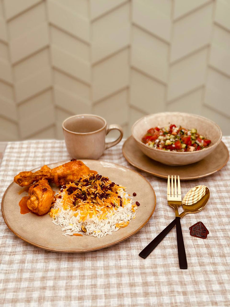 ست ظروف دفرمه کرم کد001603