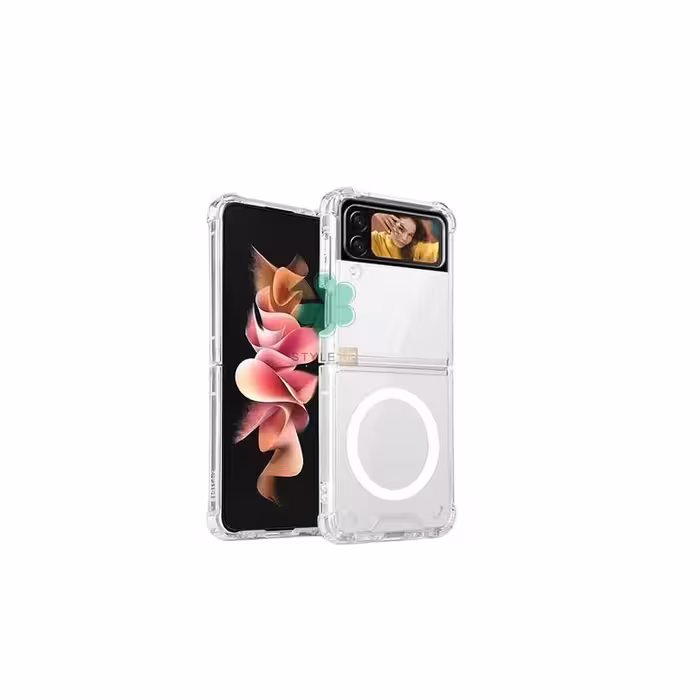 قاب شفاف مگ سیف دار گوشی سامسونگ Samsung Z Flip3 5G