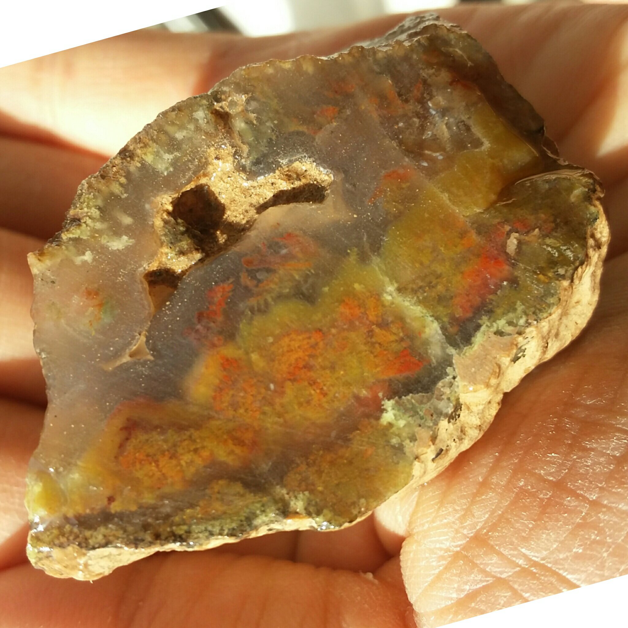 اسلایس سنگ راف منظره 7رنگ دیددددنی کاملا طبیعی شاهکار خلقت زیباااا خاص محشر