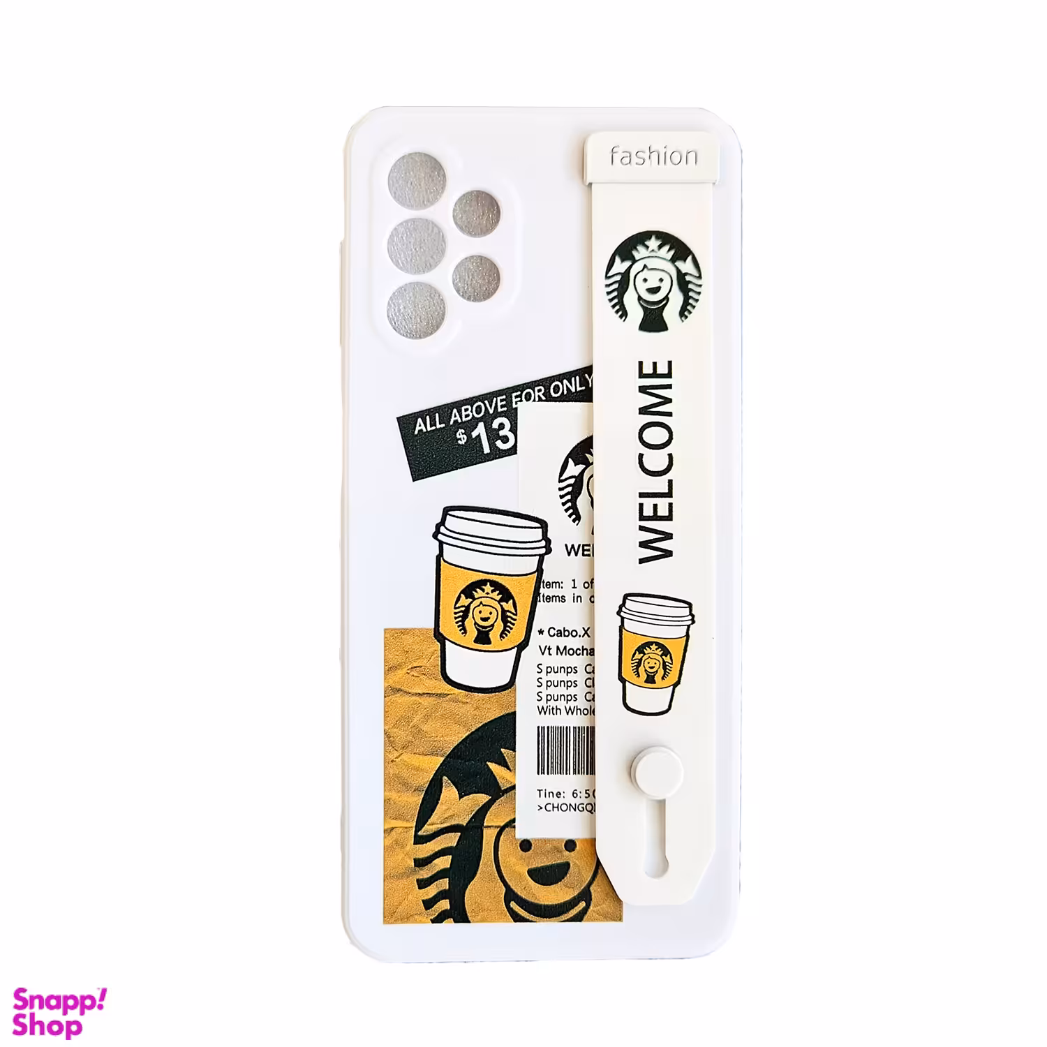 کاور موبایل فشن مدل استارباکس طرح استندی مناسب سامسونگ A32 5G