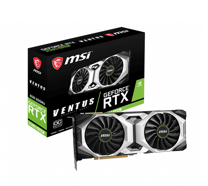 کارت گرافیک استوک ام اس ای GeForce RTX 2080 SUPER VENTUS OC ظرفیت 8 گیگابایت