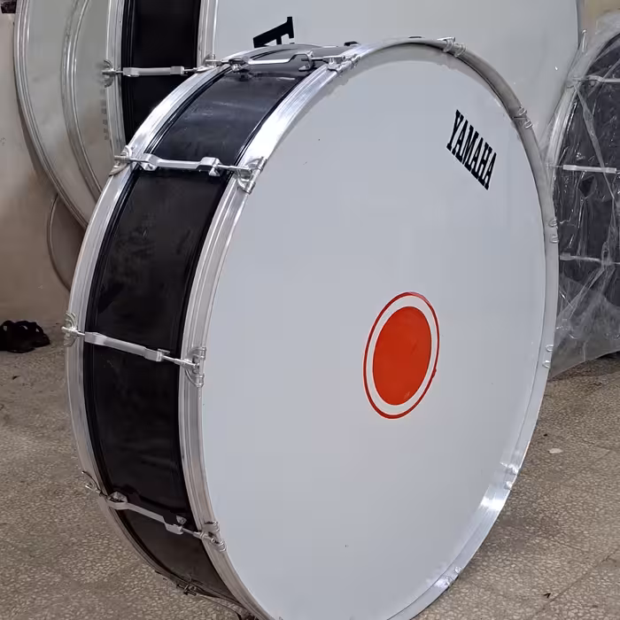 طبل بزرگ اندازه صد و بیست سانت 120 نو آک به همراه دسته و بند دوهول 