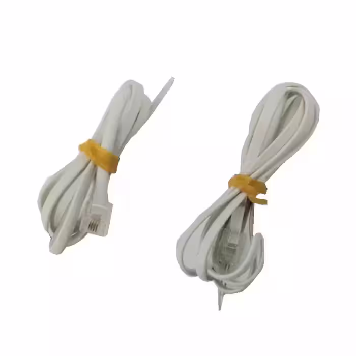 2 عدد کابل تلفن یک سر سوکت - طول 105 و 65