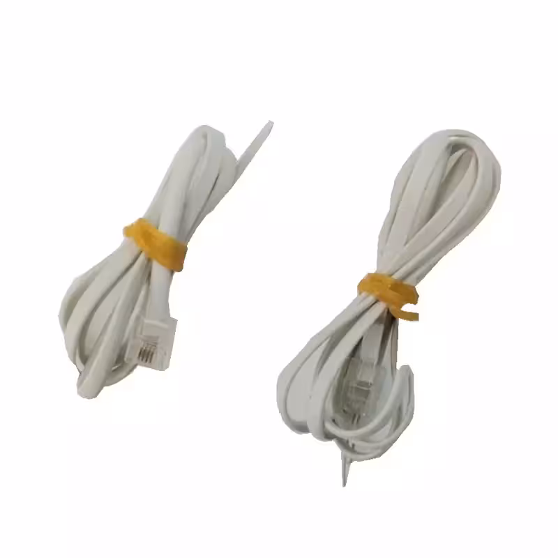 2 عدد کابل تلفن یک سر سوکت - طول 105 و 65