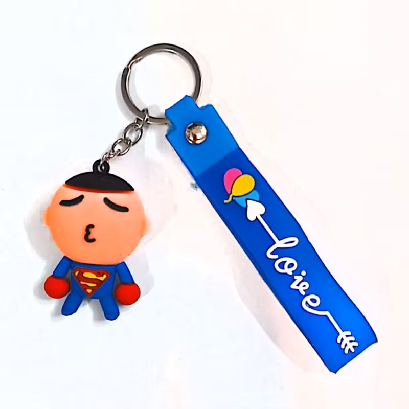 سر کیلیدی   جنس سیلیکونی مدل سوپر من رنگ ابی