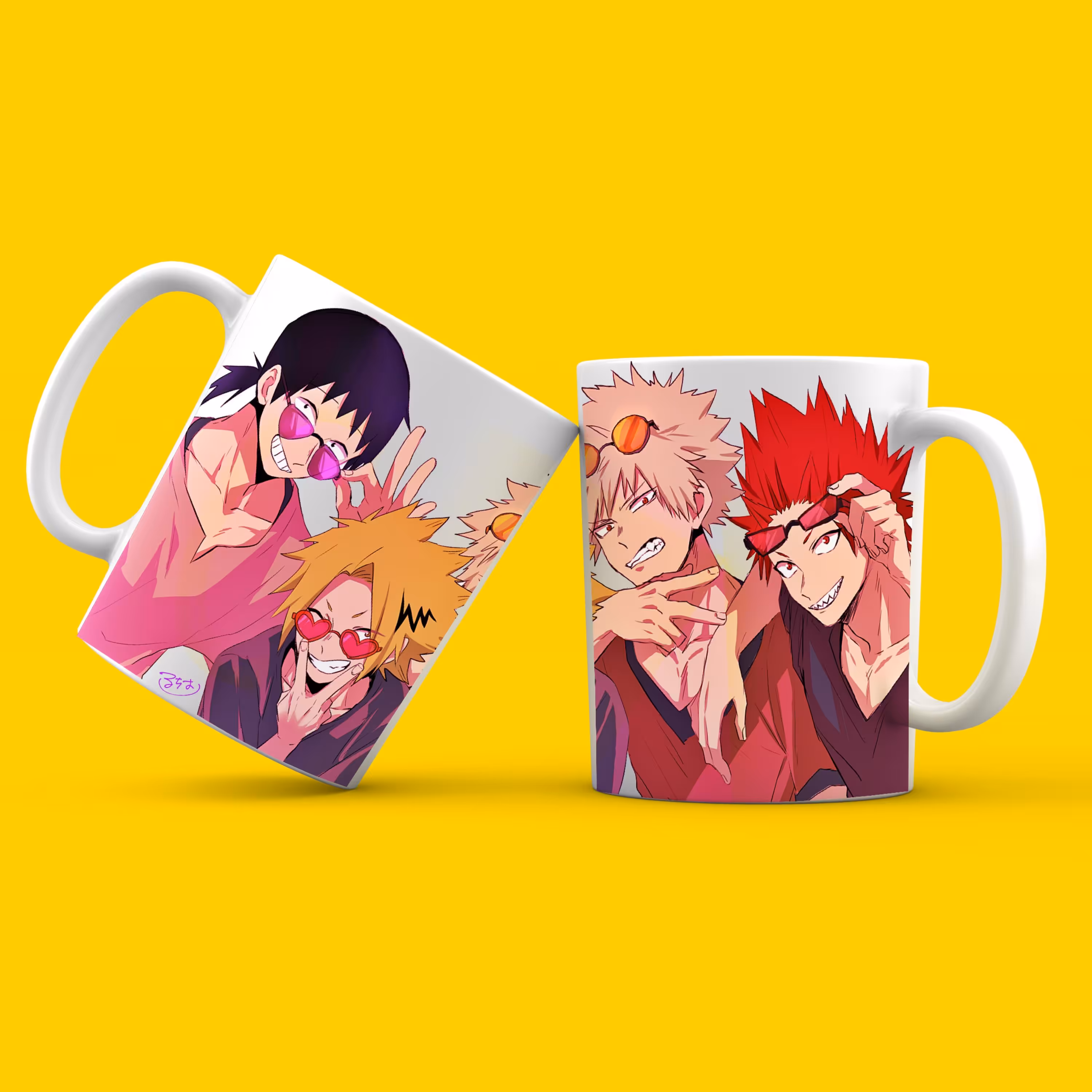 ماگ یا لیوان سرامیکی سفید با طرح انیمه مای هیرو اکادمیا کد 02