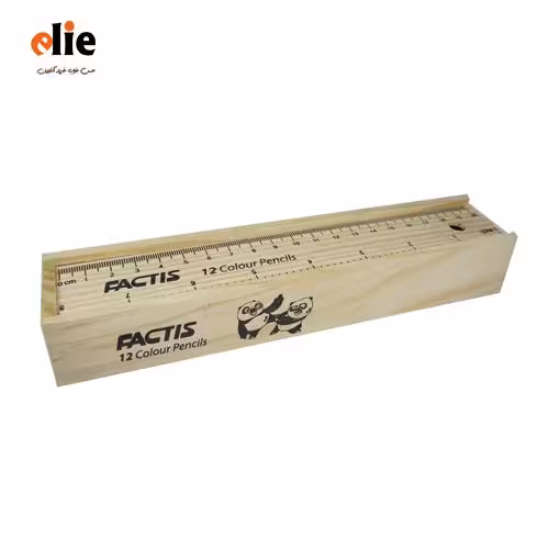 مداد رنگی 12 رنگ فکتیس مدل جعبه چوبی