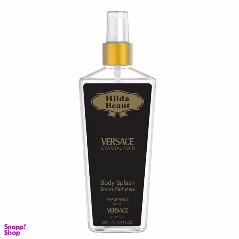 بادی اسپلش زنانه هیلدا بیوت (Hilda Beaut) مدل Versace Crystal Noir حجم 250 میلی لیتر