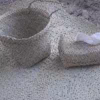 ست سطل و دستمال کاغذی حصیری