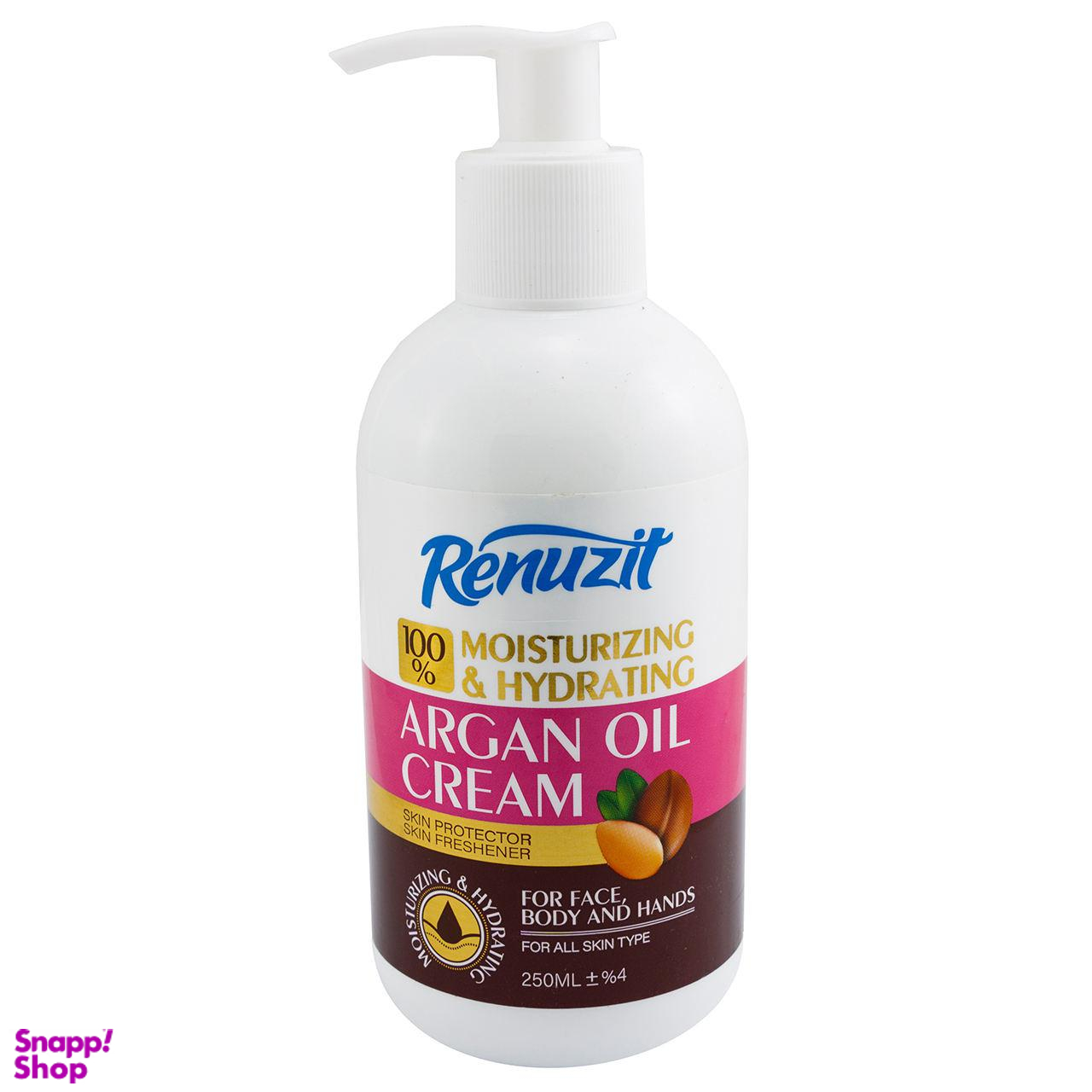 کرم مرطوب کننده رینوزیت (renuzit) مدل روغن آرگان حجم 250 میلیلیتر