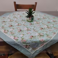 رو میزی پارچه ای مناسب میزناهارخوری با پارچه کتان 