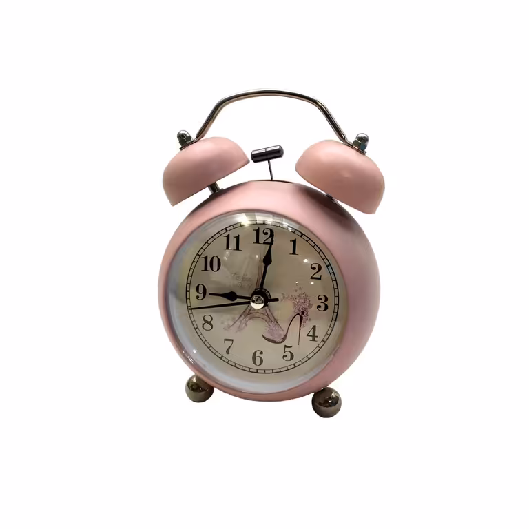 ساعت رومیزی مخروطی استیل زنگ دار سایز متوسط