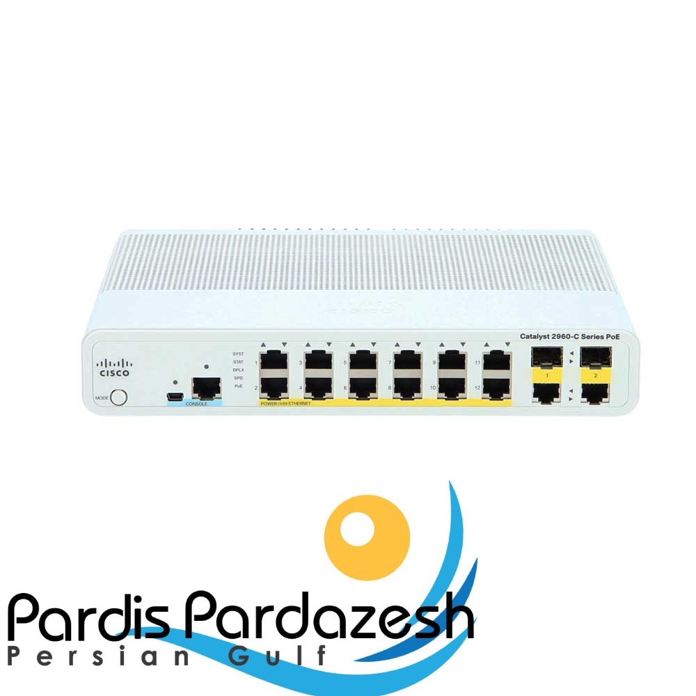 سوئیچ سیسکو مدل WS-C2960C-12PC-Lسوئیچ سیسکو مدل WS-C2960C-12PC-L