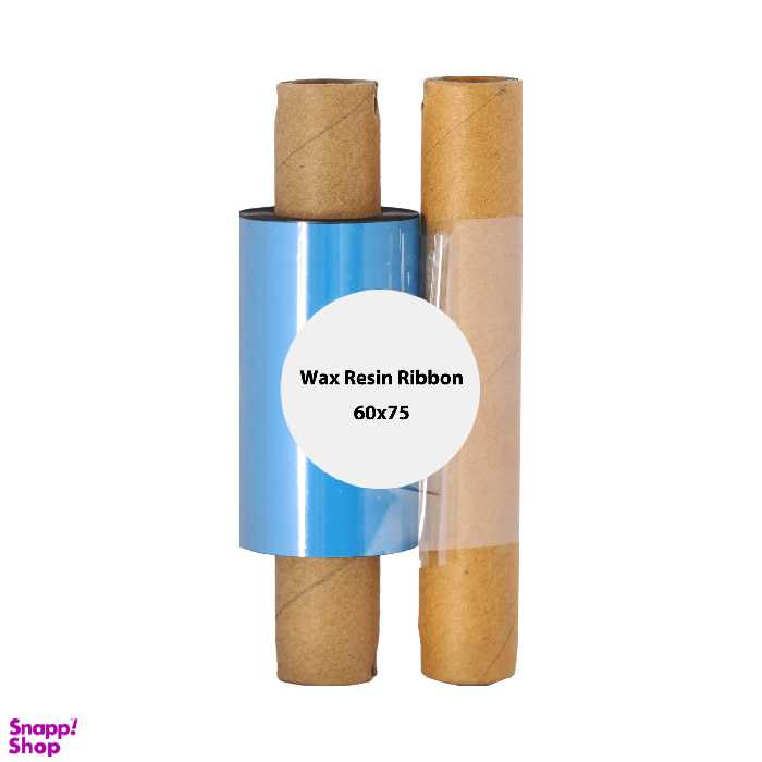 ریبون پرینتر لیبل زن مدل Wax Resin 60mm x 75mm