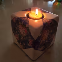 شمعدان_ گلدان مکعب3 کاره