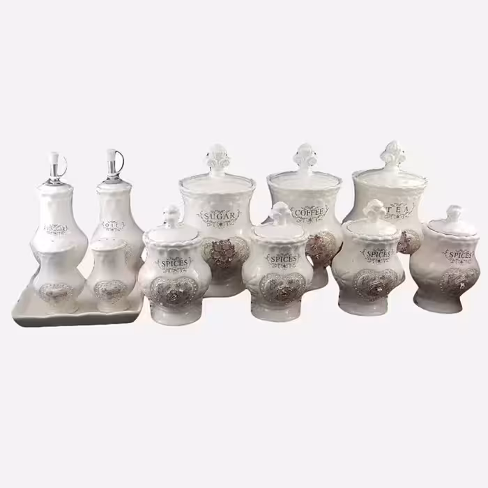 سرویس پاسماوری 12 پارچه چینی نگین دار یونیک کد 2-1263 (وارداتی)