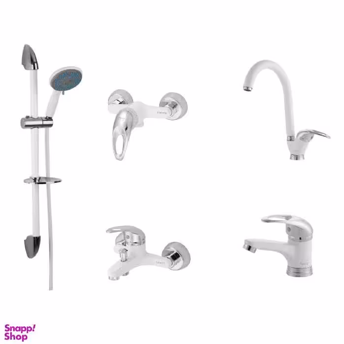 ست شیرآلات فاخته مدل اورانوس کد ASASK مجموعه 5 عددی