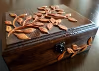 جعبه منبت و معرق تمام چوب کد 027