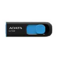 فلش مموریFlash Adata 64G uv128 Black-Blue | آرکا90 Flash Adata 64G uv128 Black-Blue