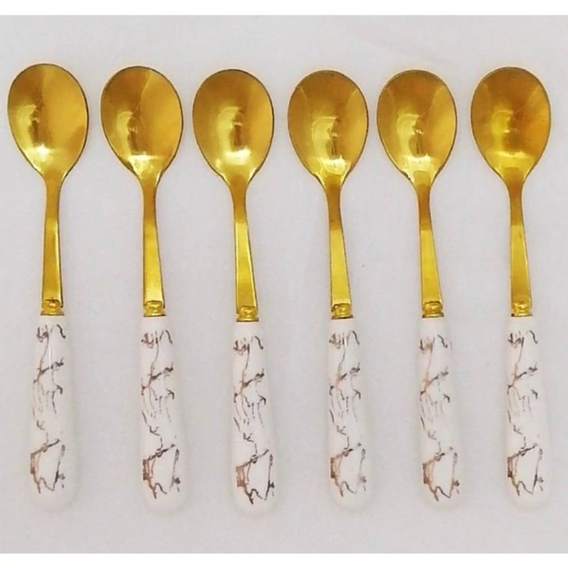 قاشق چای خوری ماربل سرامیکی | amazonchi