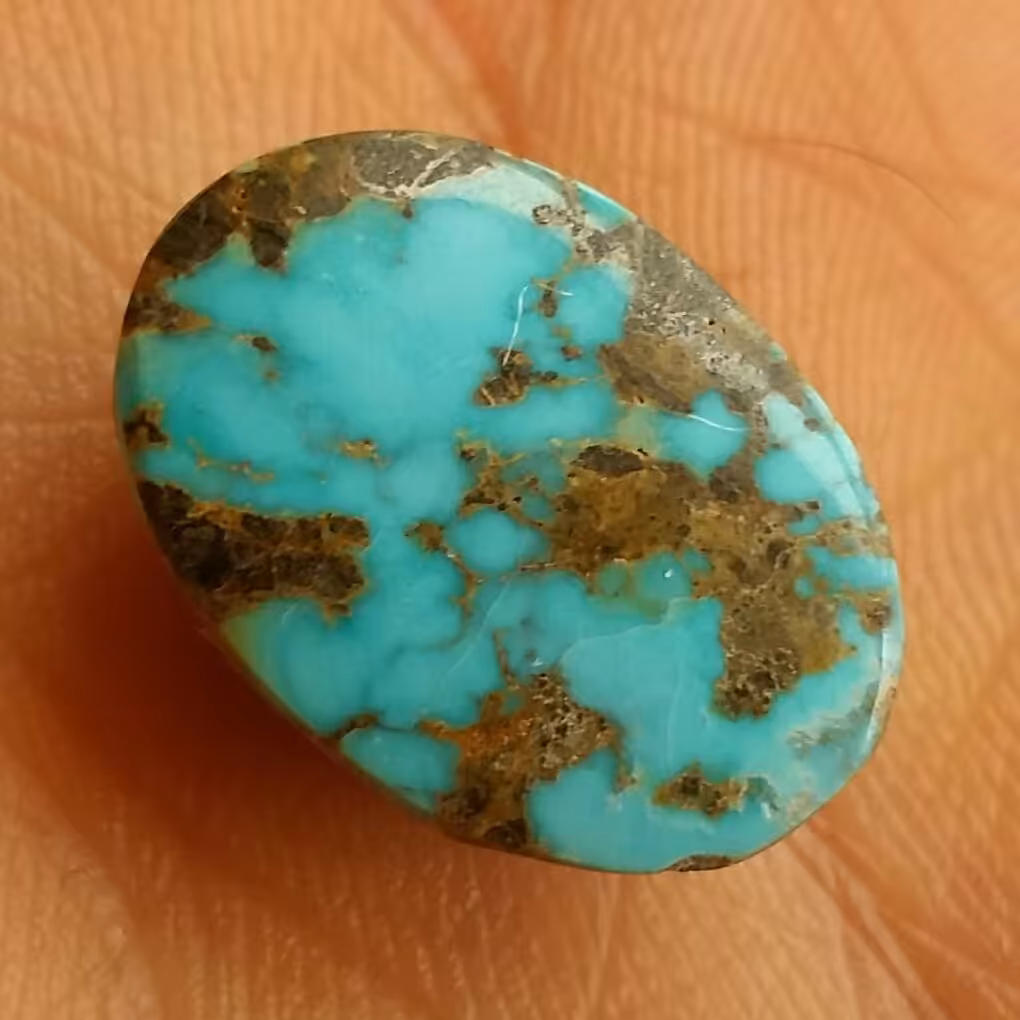 نگین فیروزه آبی اصل نیشابور خوش رنگ و بسیار فاخر بدون بهسازی
100 در 100 طبیعی
سایز درشت خاص
