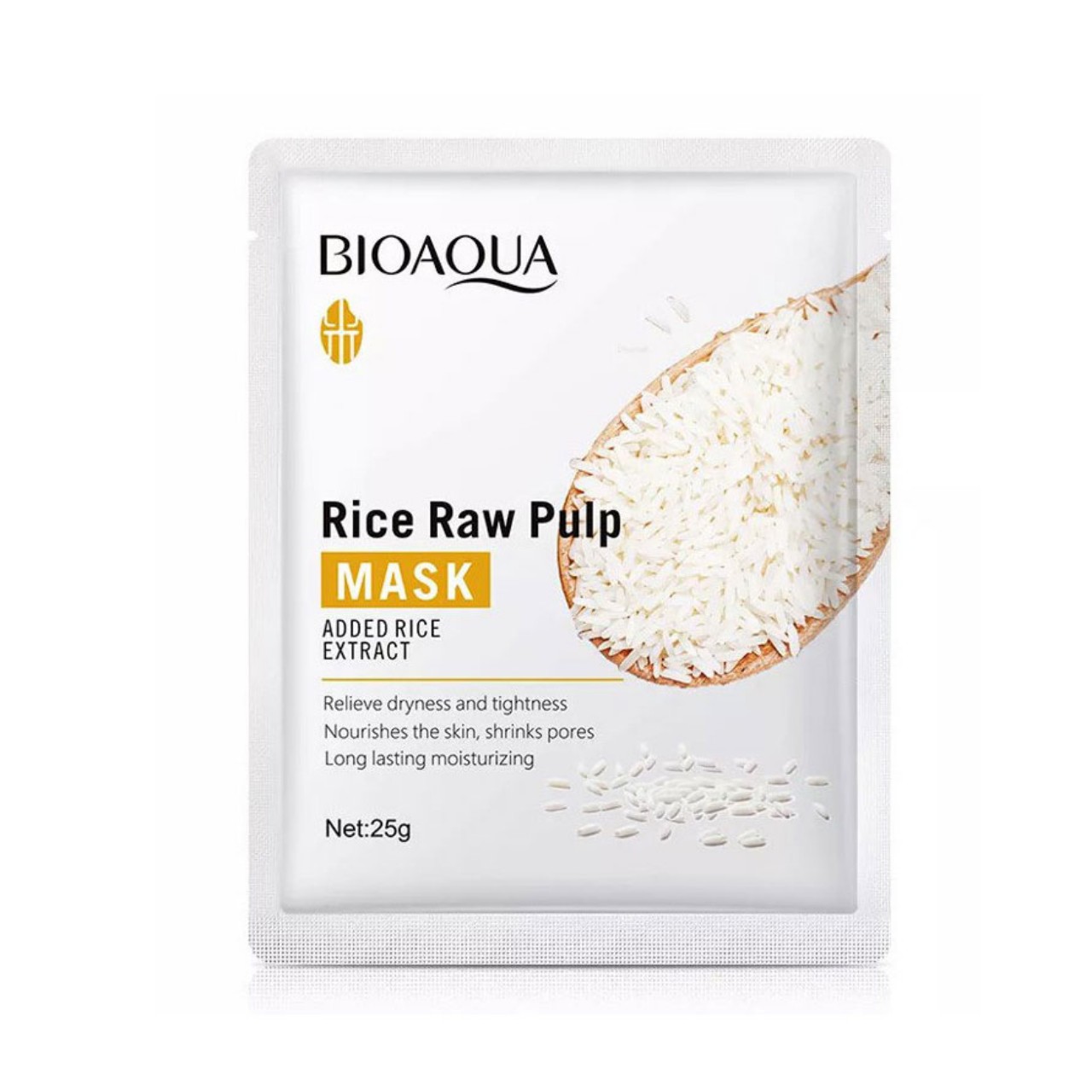 ماسک ورقه ای صورت برنج RICE RAW PULP BIOAQUA