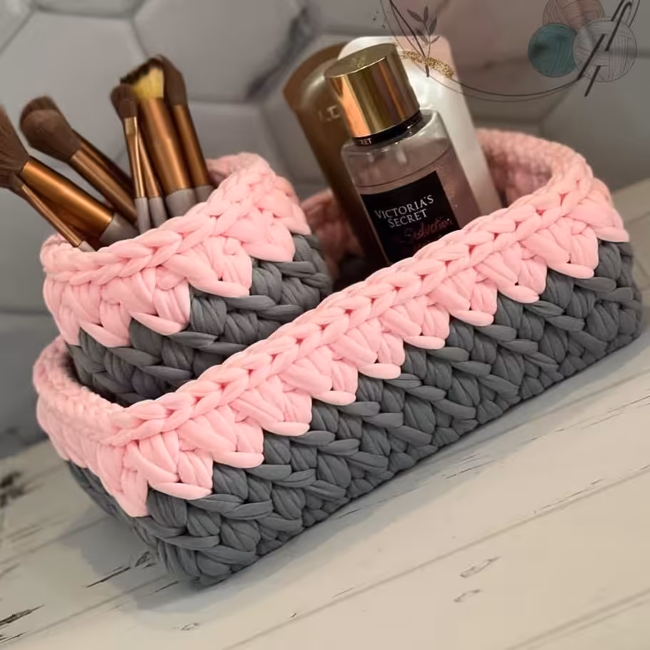 سبد تریکو مستطیل و گرد نظم دهنده